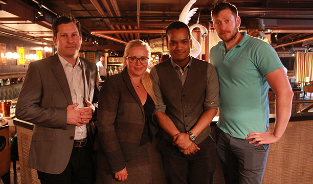 评委(从左至右):Fine & Rare的加里克·惠特克(Garrick Whittaker);奇斯韦尔街餐厅的玛丽奥拉·诺瓦科夫斯卡;《壶兔》的亚当·麦卡洛克;以及查普曼&戈恩律师事务所的罗布·查普曼