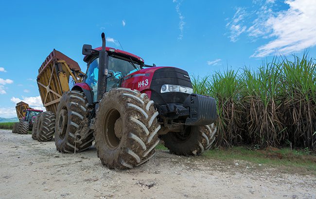 轮的事情:拖拉机收割甘蔗